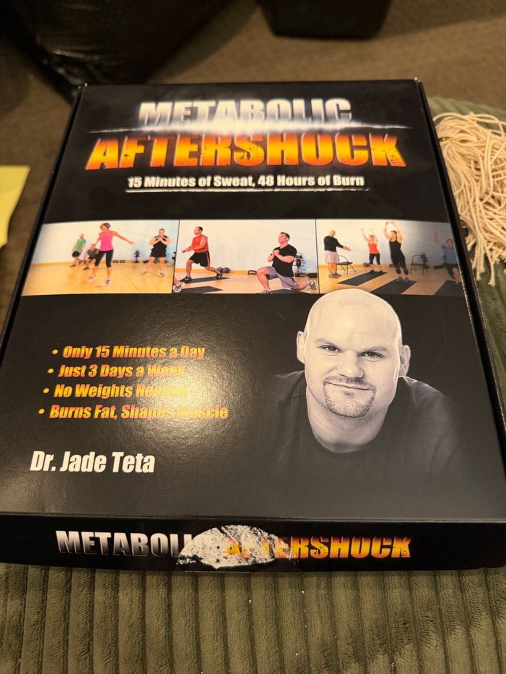 Metabolic Aftershock Fitness DVD by Dr. Jade Teta - Black & Orange